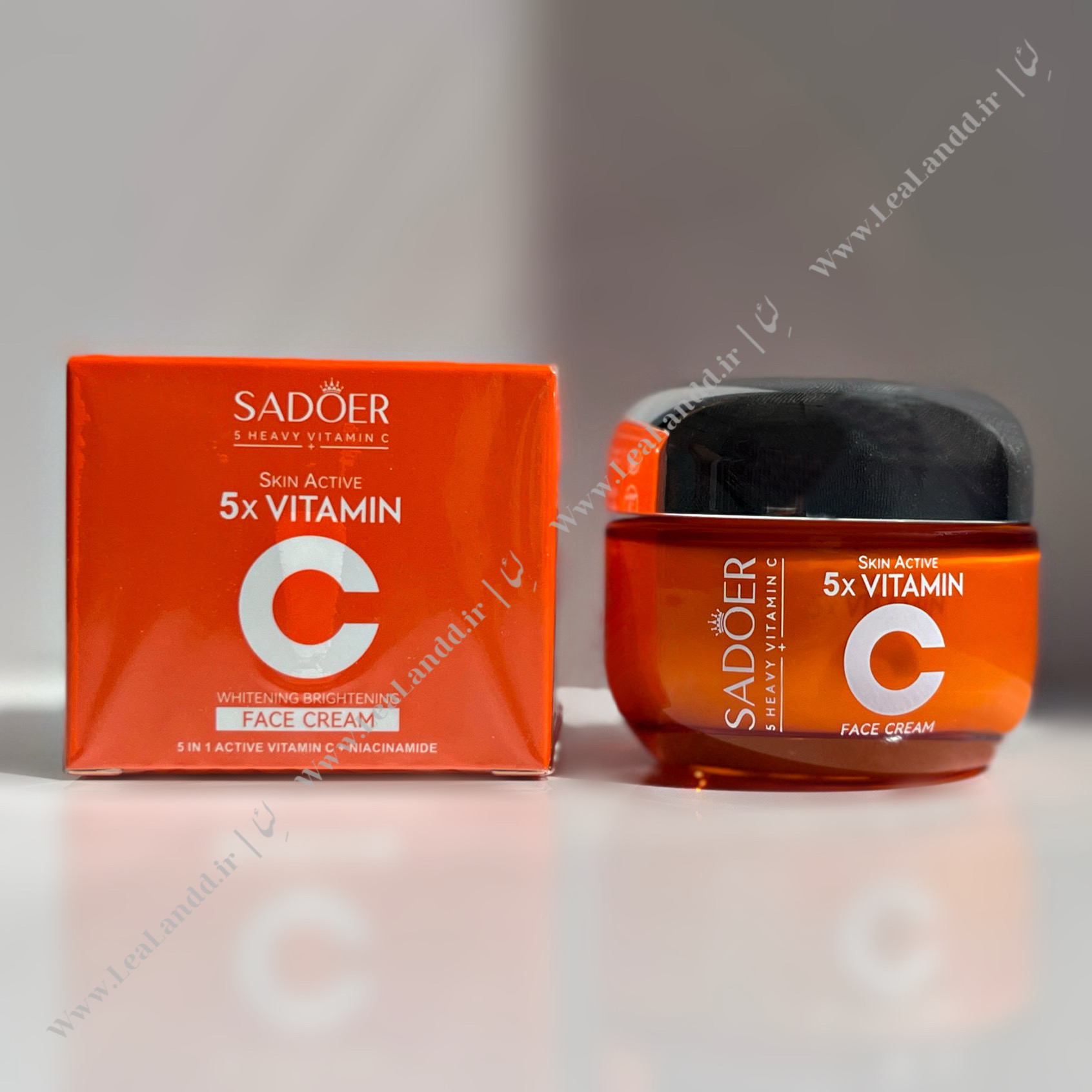 کرم آبرسان و روشن کننده صورت ویتامین 5X C سادور