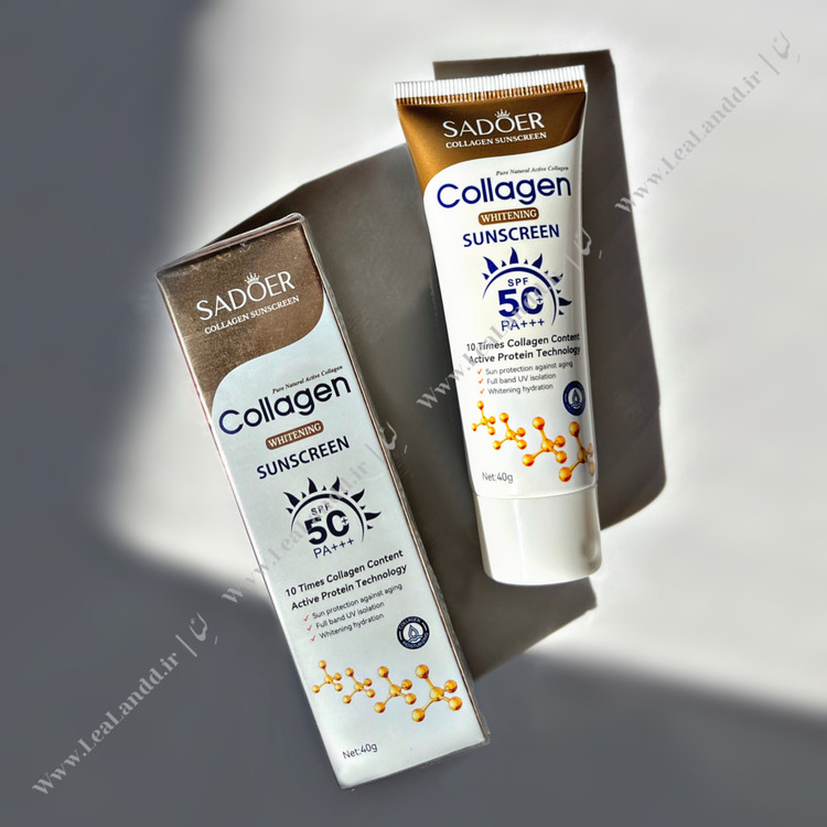 کرم ضدآفتاب بی رنگ کلاژن SPF 50 سادور