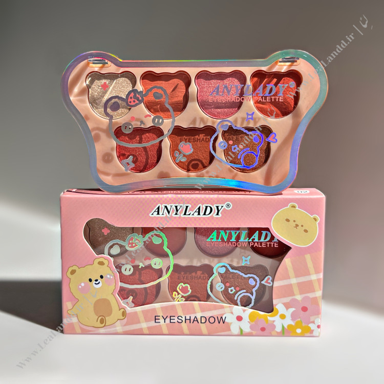 پالت سایه 7 رنگ طرح خرس